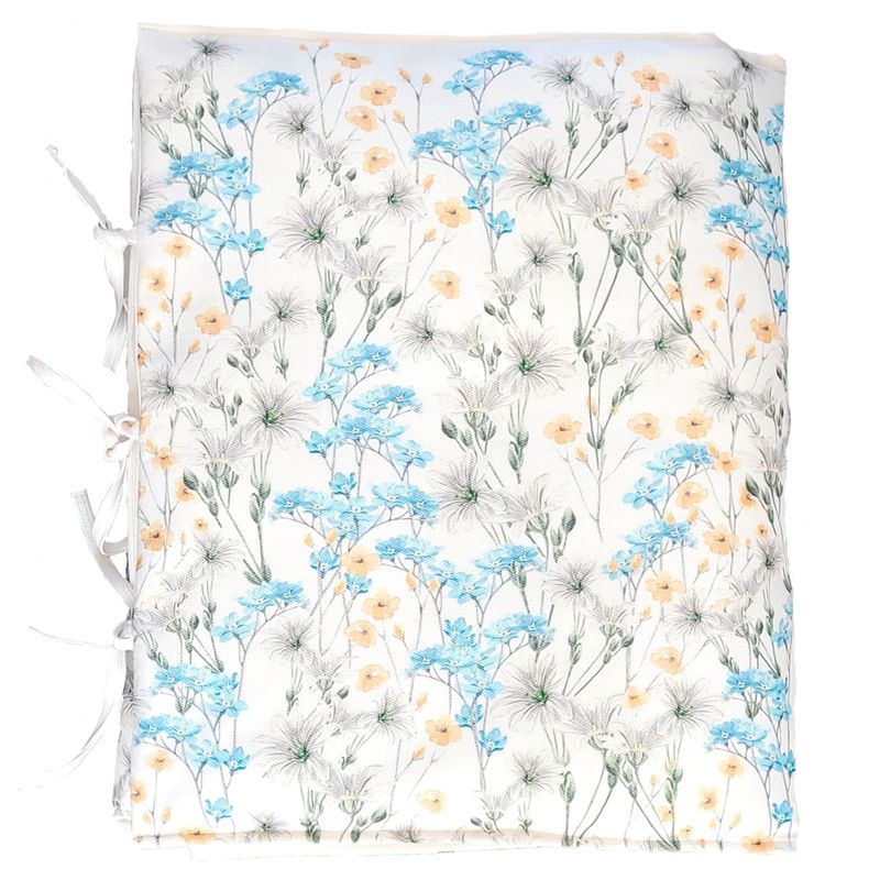 MARGARITA SCHEEL BY CASA ALVARINHO - PIECERA MARISA NO ME OLVIDES SOBRE BLANCO 220 X 70