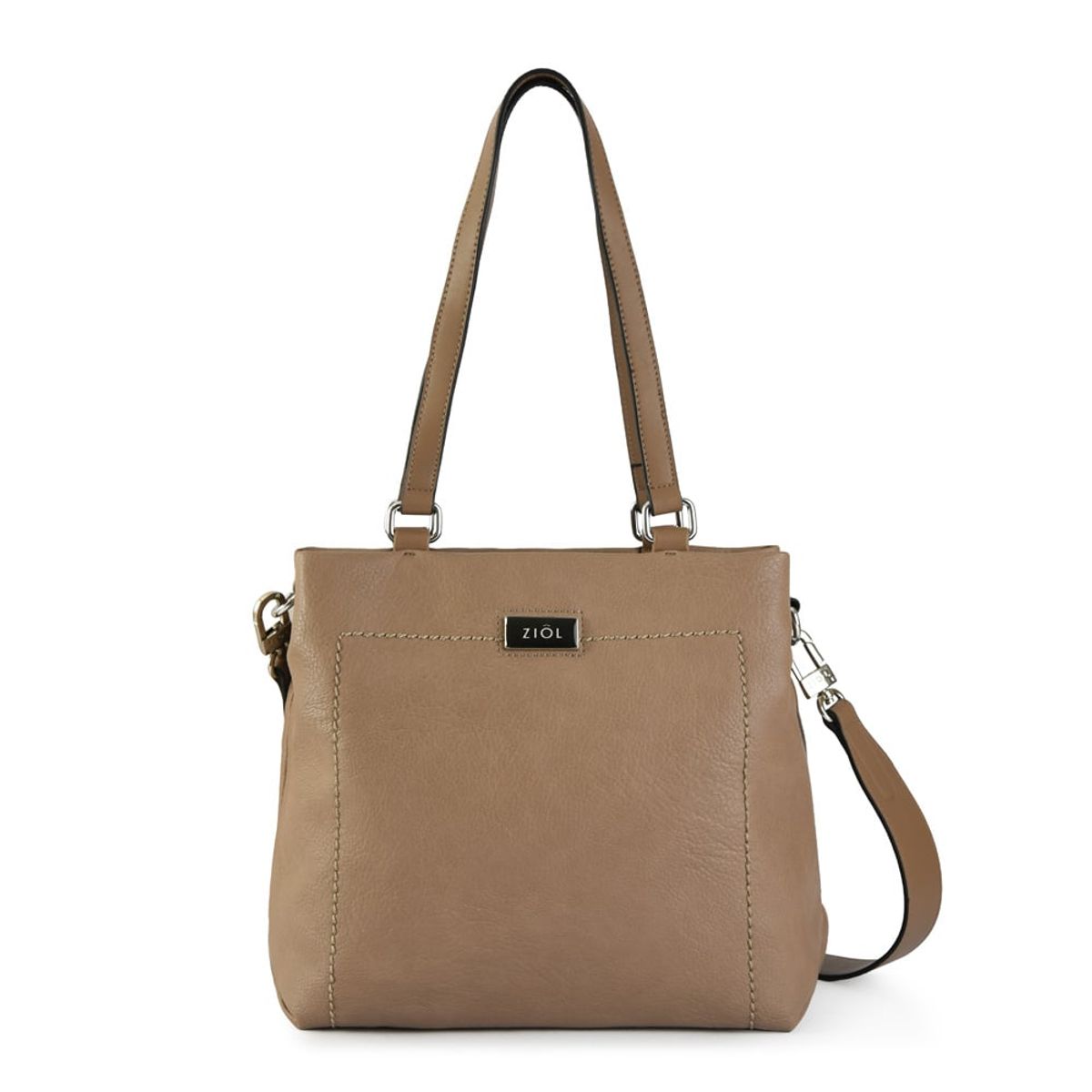 ZIOL - Cartera tote tres divisiones mediana norris taupe oscuro