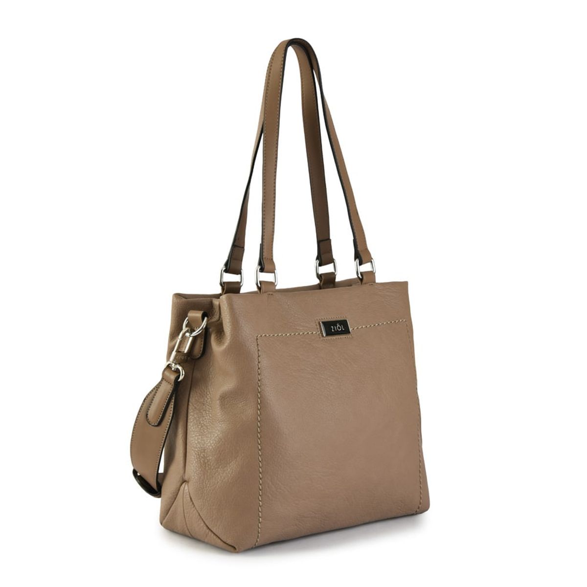 ZIOL - Cartera tote tres divisiones mediana norris taupe oscuro