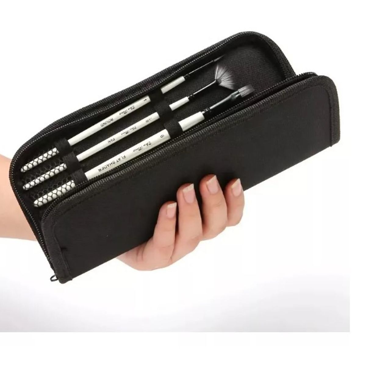 GENERICO - Set Pinceles 10 + Bolso Profesionales Óleo Acuarela Acrílico