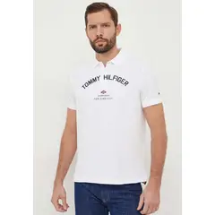 TOMMY HILFIGER - POLO GRAPHIC CHEST LOGO BLANCO