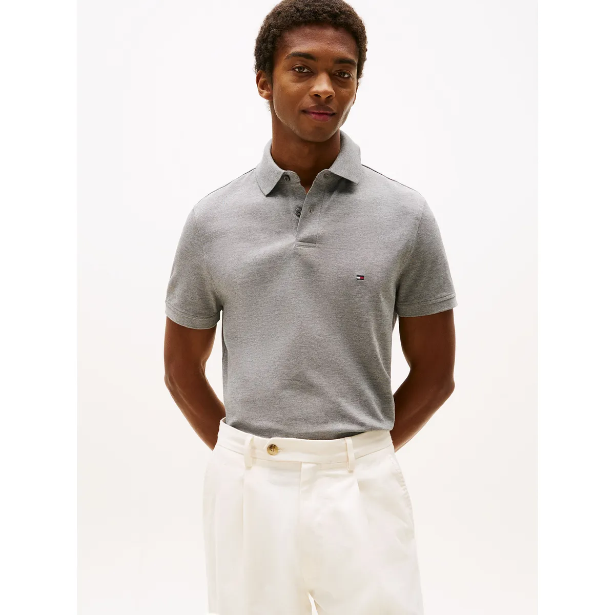 TOMMY HILFIGER - Polo Im 1985 Regular Fit Gris Tommy Hilfiger