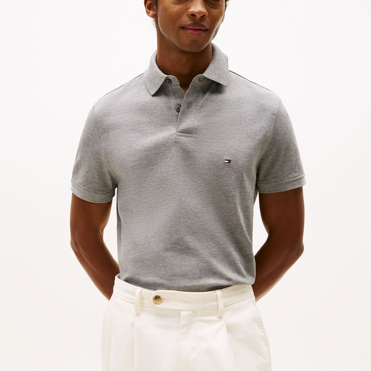 TOMMY HILFIGER - Polo Im 1985 Regular Fit Gris Tommy Hilfiger