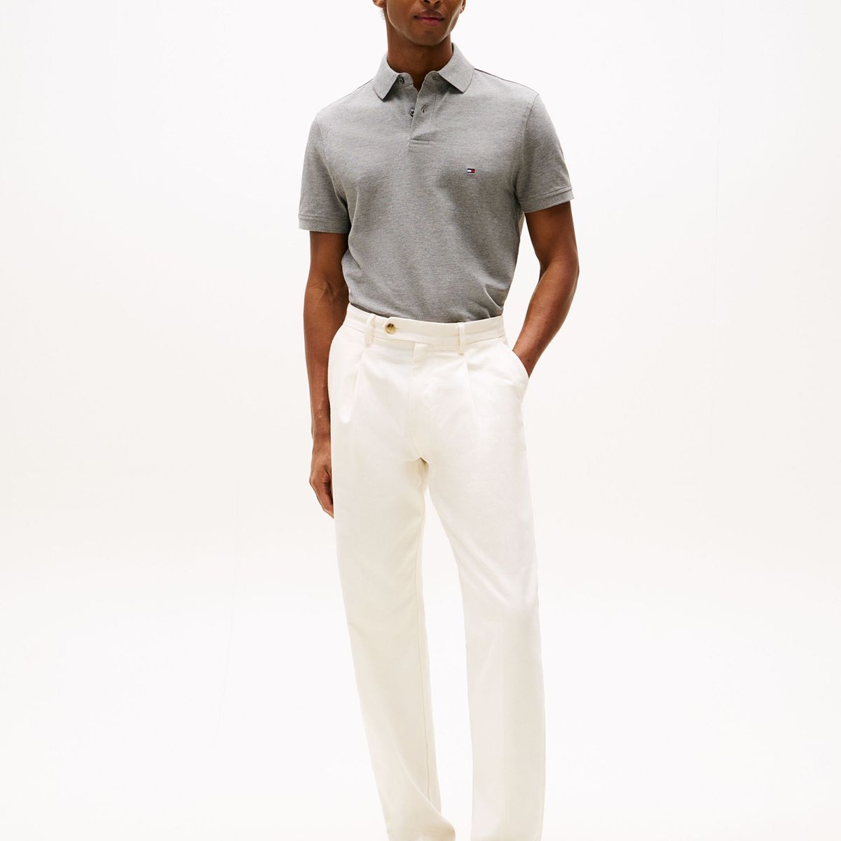 TOMMY HILFIGER - Polo Im 1985 Regular Fit Gris Tommy Hilfiger