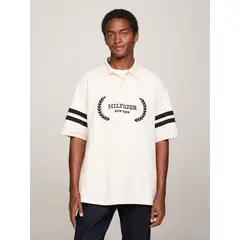 TOMMY HILFIGER - POLO LOGO MONOTYPE BLANCO