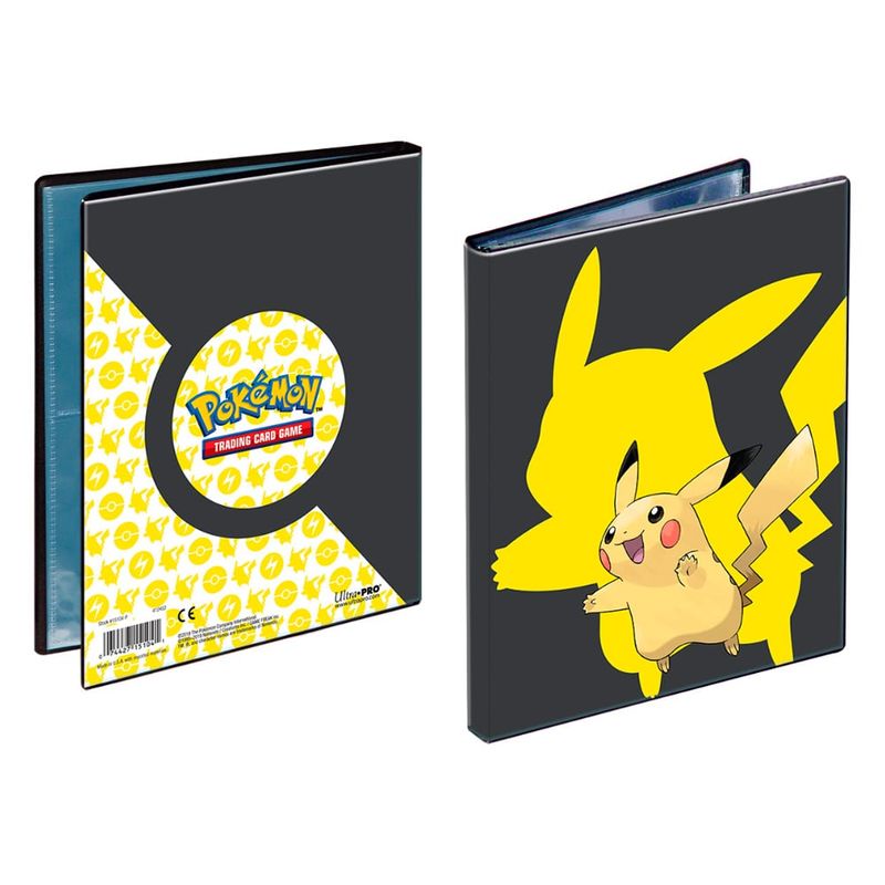 ULTRA PRO - UP PORTAFOLIO DE 4 BOLSILLOS CARTAS DE POKEMON - PIKACHU