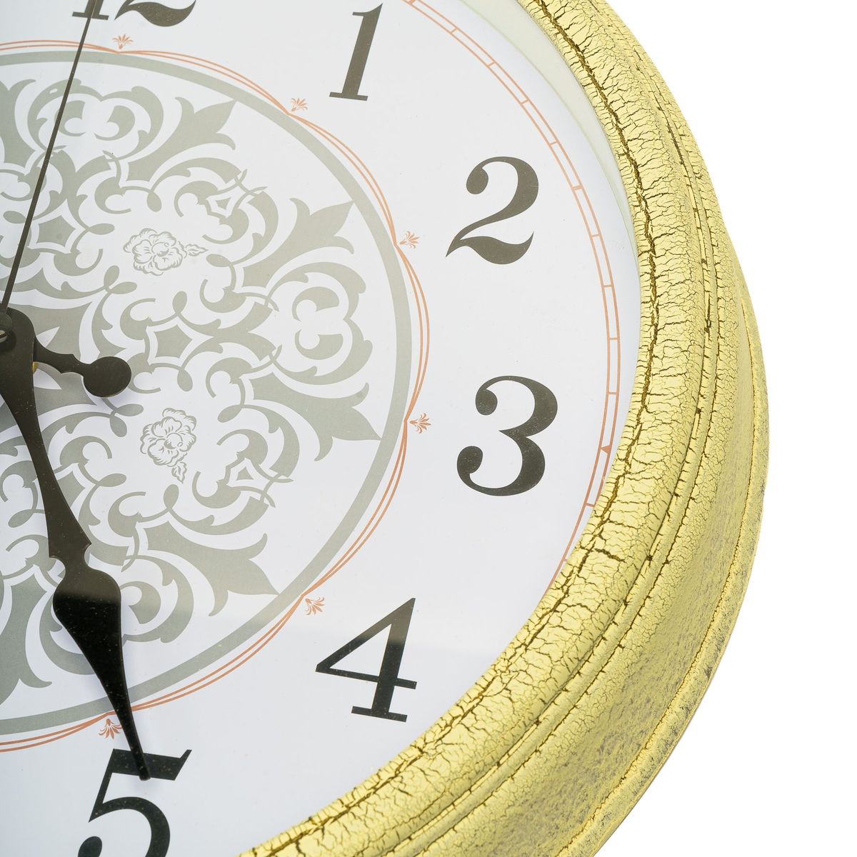 CHINITOWN - Reloj de Pared Textura Craquelada Amarillo Chinitown