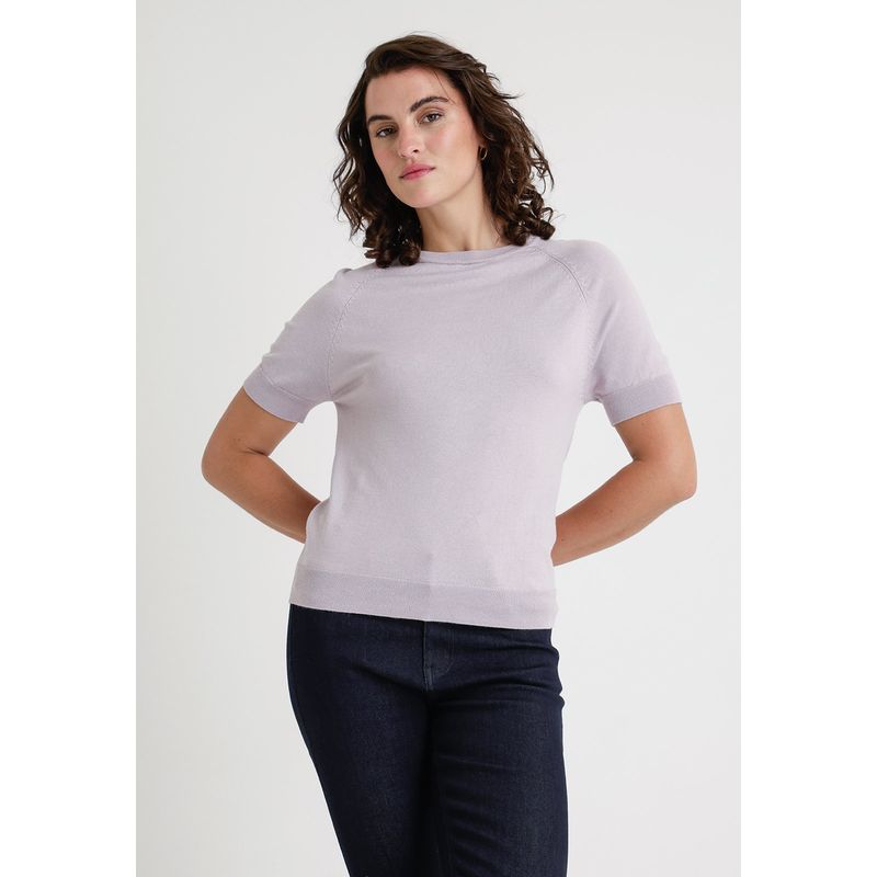CANADIENNE - Polera De Mujer Modelo Nidos Color Malva Canadienne