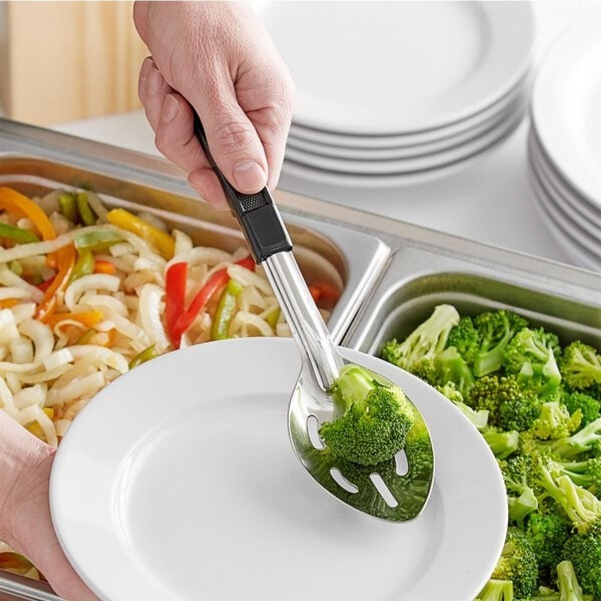 IMAHE - CUCHARA PERFORADA MANGO BACKELITA 30 CM. TG IMAHE