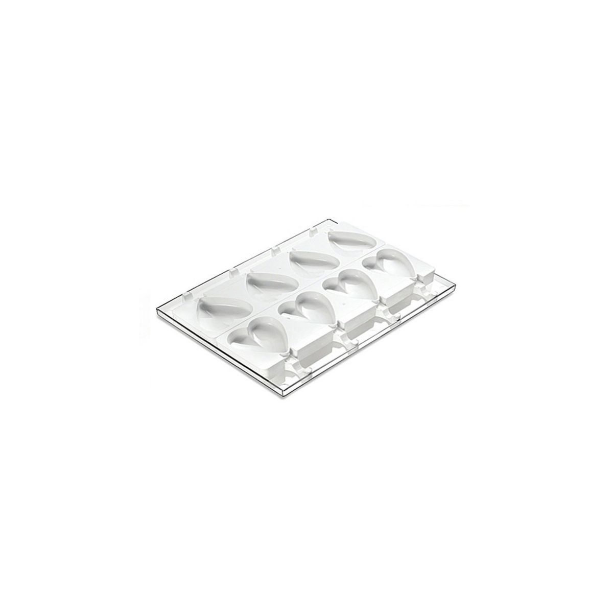 IMAHE - Set De 2 Moldes De Silicona Para Helado De Corazon IMAHE