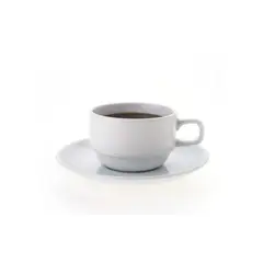 IMAHE - Set De 12 Taza Café 100cc Con Platillo Apilable. Línea Tower