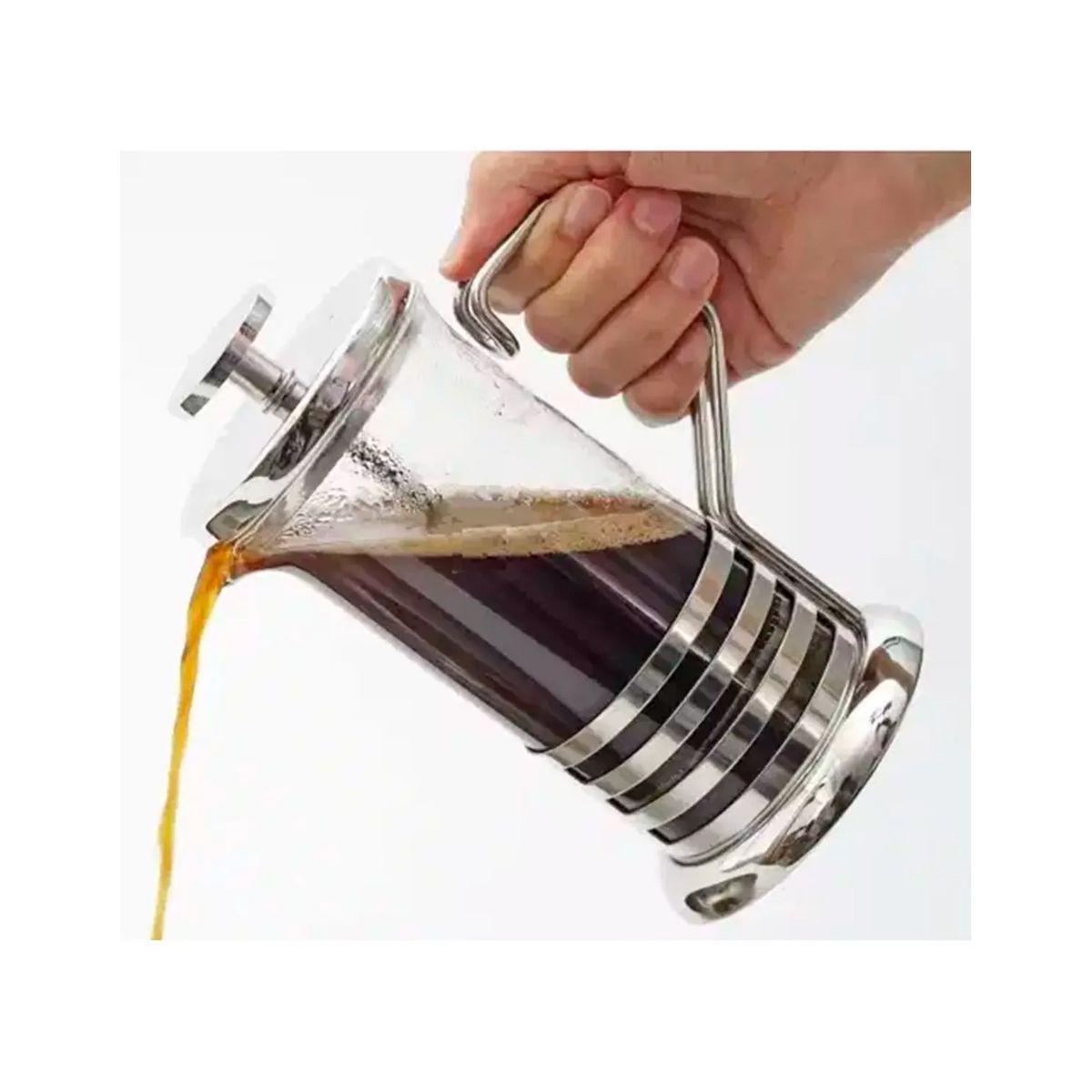 GENERICO - Cafetera Francesa Prensa De Émbolo Acero Inoxidable 600 Ml