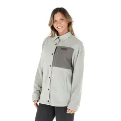 BUFFALO CHILE - Camisa Budi Gris Claro Mujer