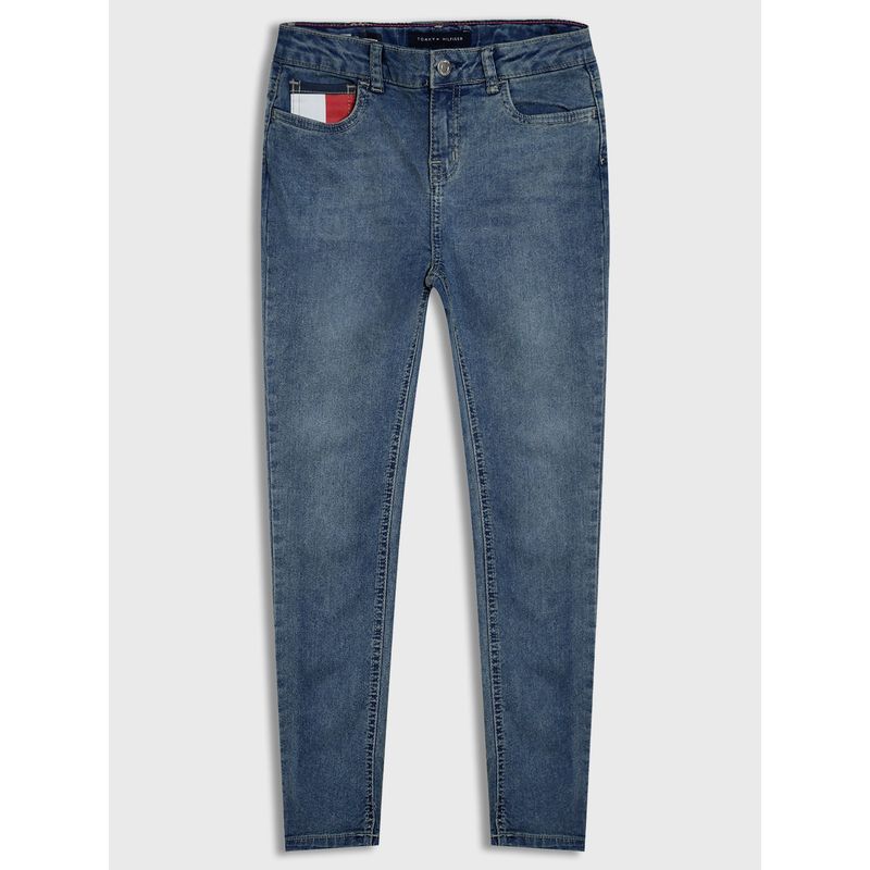 TOMMY HILFIGER - JEANS SKINNY TALLE MEDIO AZUL TOMMY HILFIGER