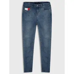 TOMMY HILFIGER - JEANS SKINNY TALLE MEDIO AZUL