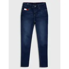 TOMMY HILFIGER - JEANS SKINNY TALLE MEDIO AZUL