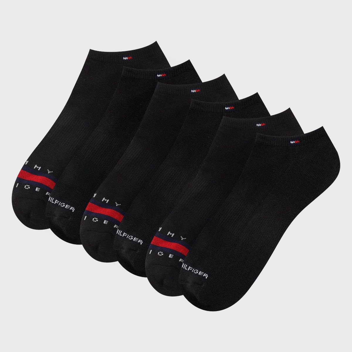 TOMMY HILFIGER - PACK DE 6 PARES DE CALCETINES ATHLETIC NEGRO TOMMY HILFIGER