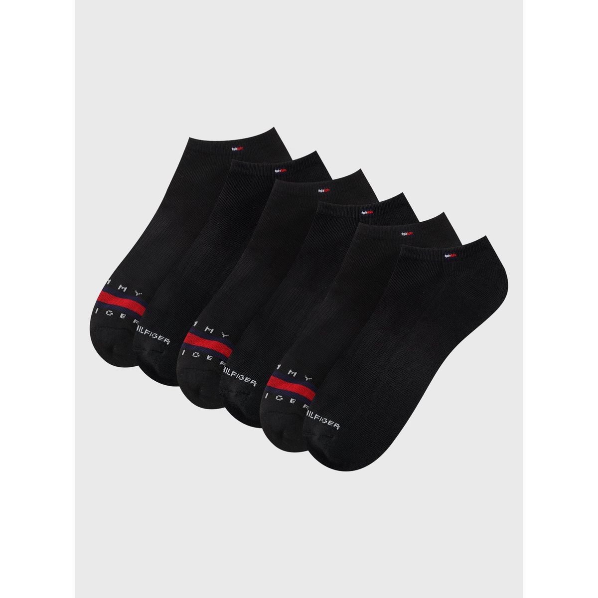 TOMMY HILFIGER - PACK DE 6 PARES DE CALCETINES ATHLETIC NEGRO TOMMY HILFIGER