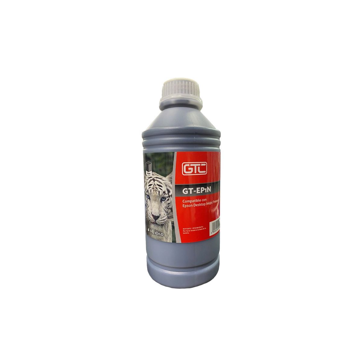 GTC - Botella de Tinta Black EP1 Compatible EPSON Inkjet 1 Litro