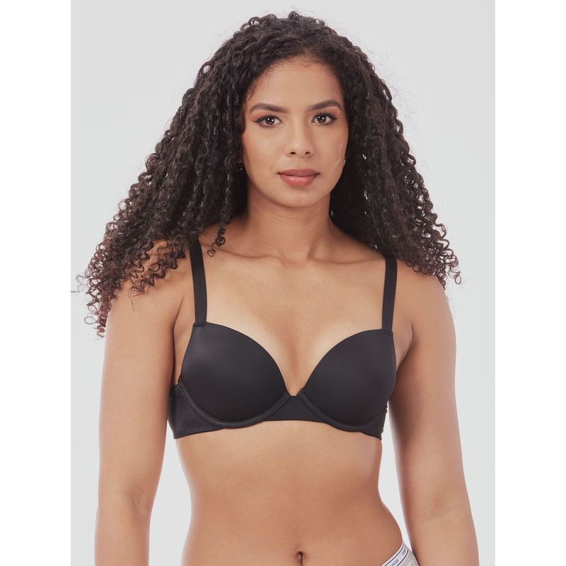 TOMMY HILFIGER - SOSTÉN MICRO DOUBLE PUSH UP NEGRO TOMMY HILFIGER