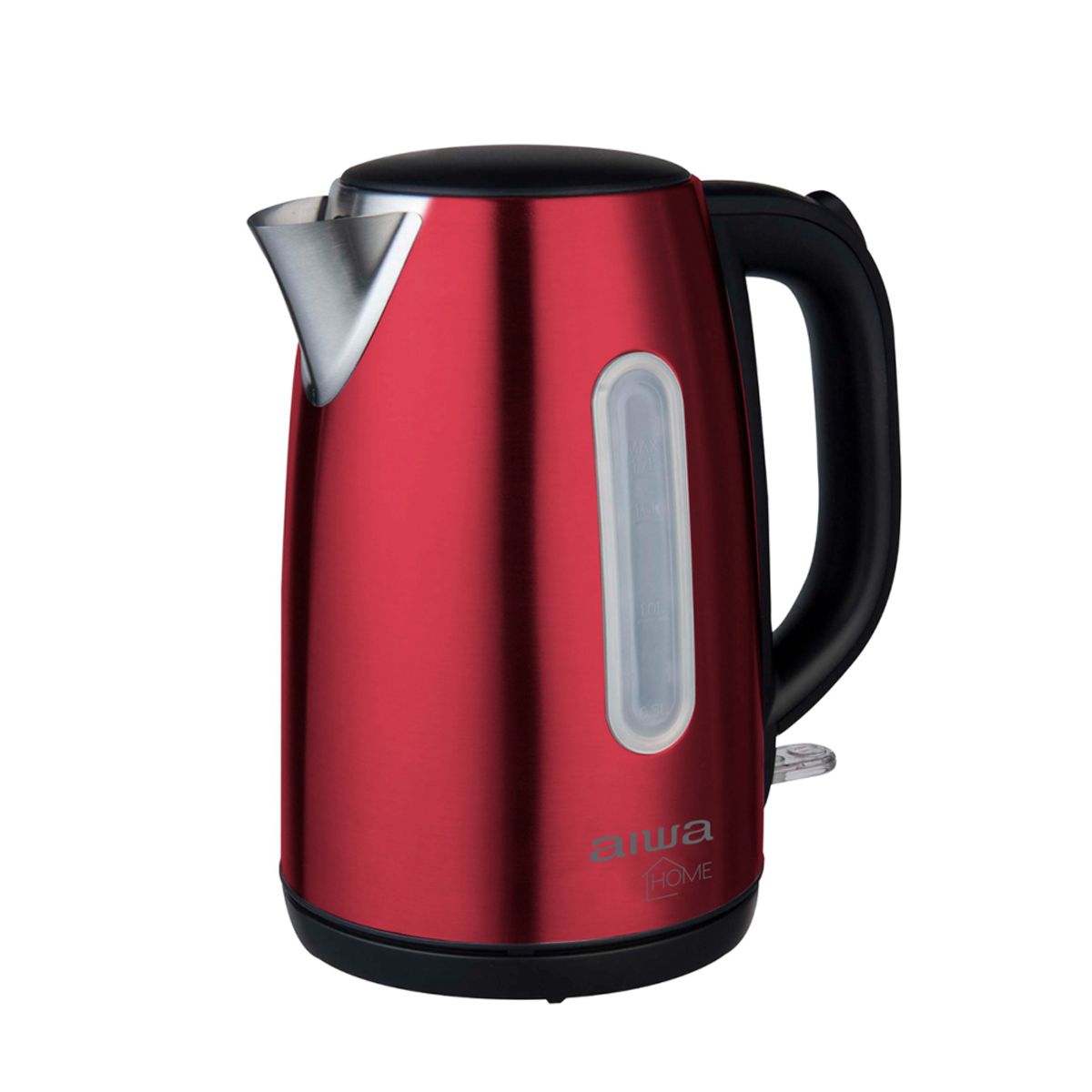 AIWA - Hervidor Eléctrico Aiwa Acero Inoxidable 1.7L Rojo