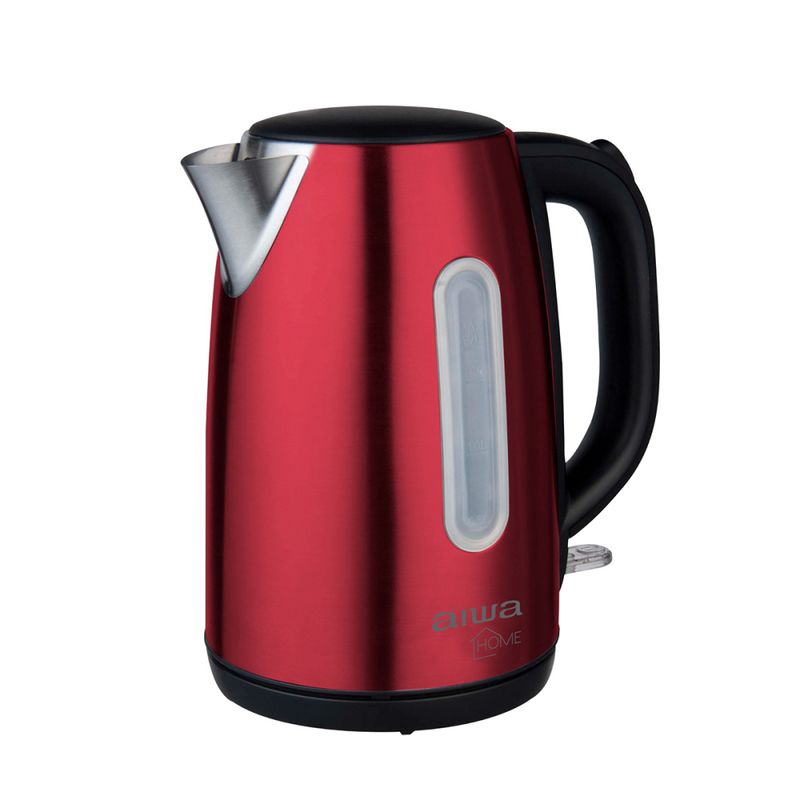AIWA - Hervidor Eléctrico Aiwa Acero Inoxidable 1.7L Rojo