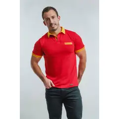 SUITE 1503 MEN'S BRAND EXPERIENCE - Polera Cuello V Manga Corta Rojo Intenso SUITE1503 MENS BRAND EXPERIENCE