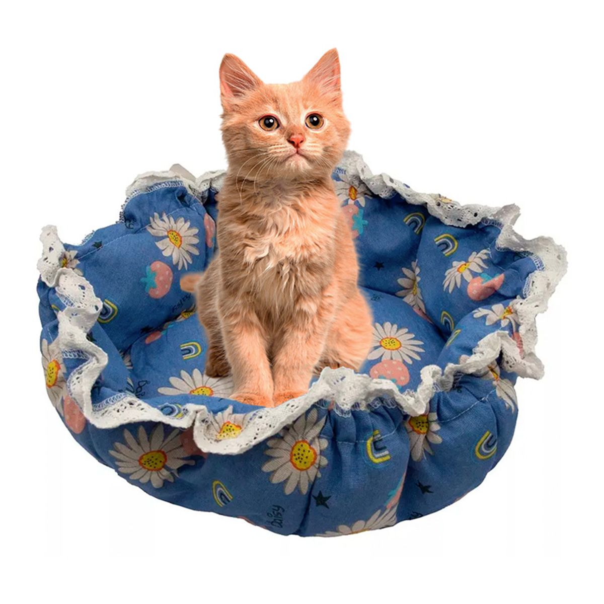 GENERICO - Cama para mascota 70cm Azul Bighouse