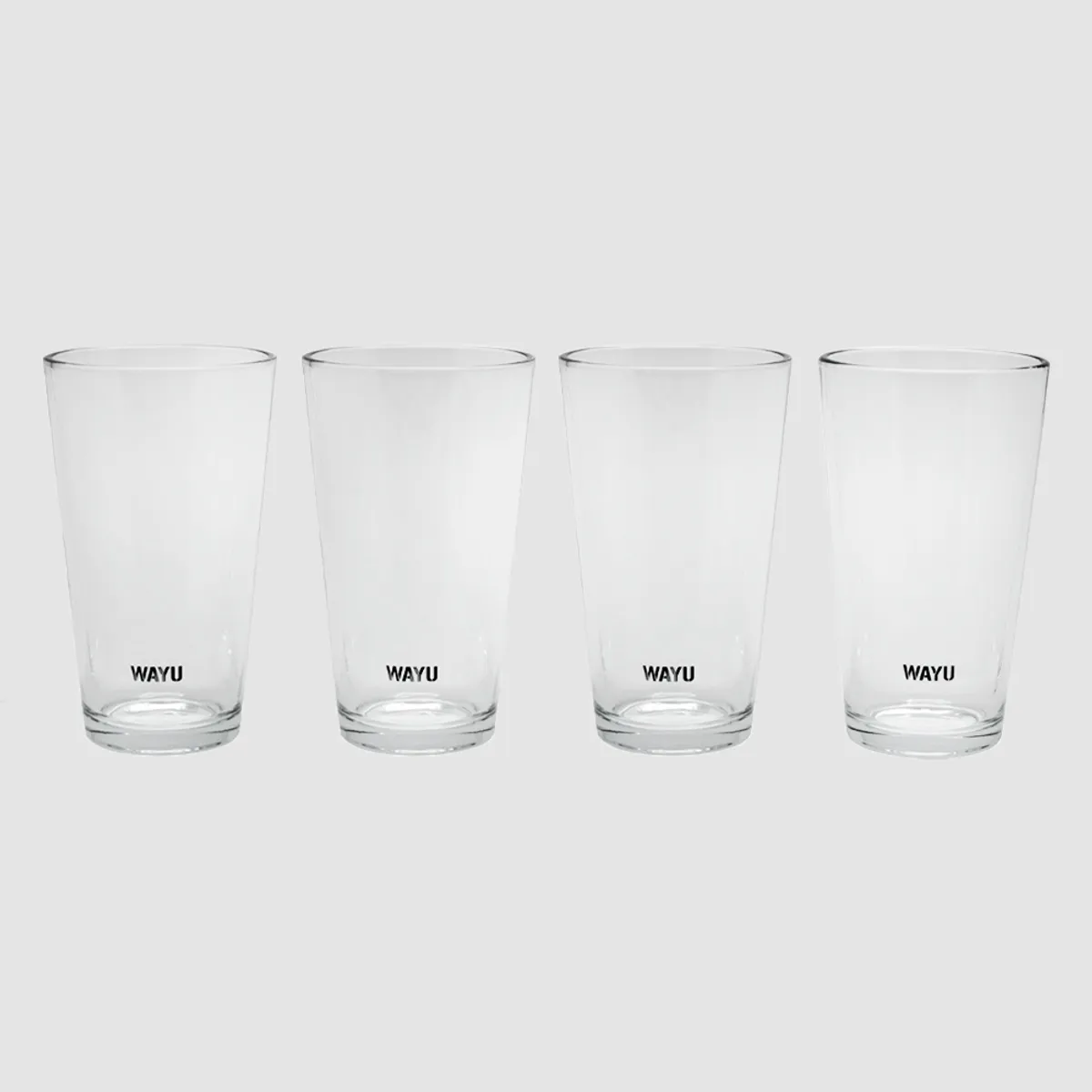 WAYU - Set 4 Vasos Vidrio Wayu