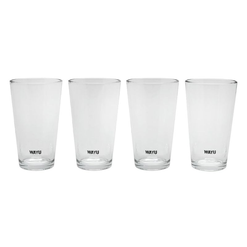 WAYU - Set 4 Vasos Vidrio Wayu