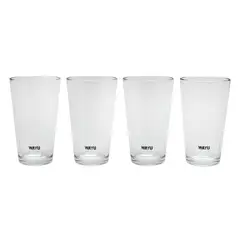 WAYU - Set 4 Vasos Vidrio