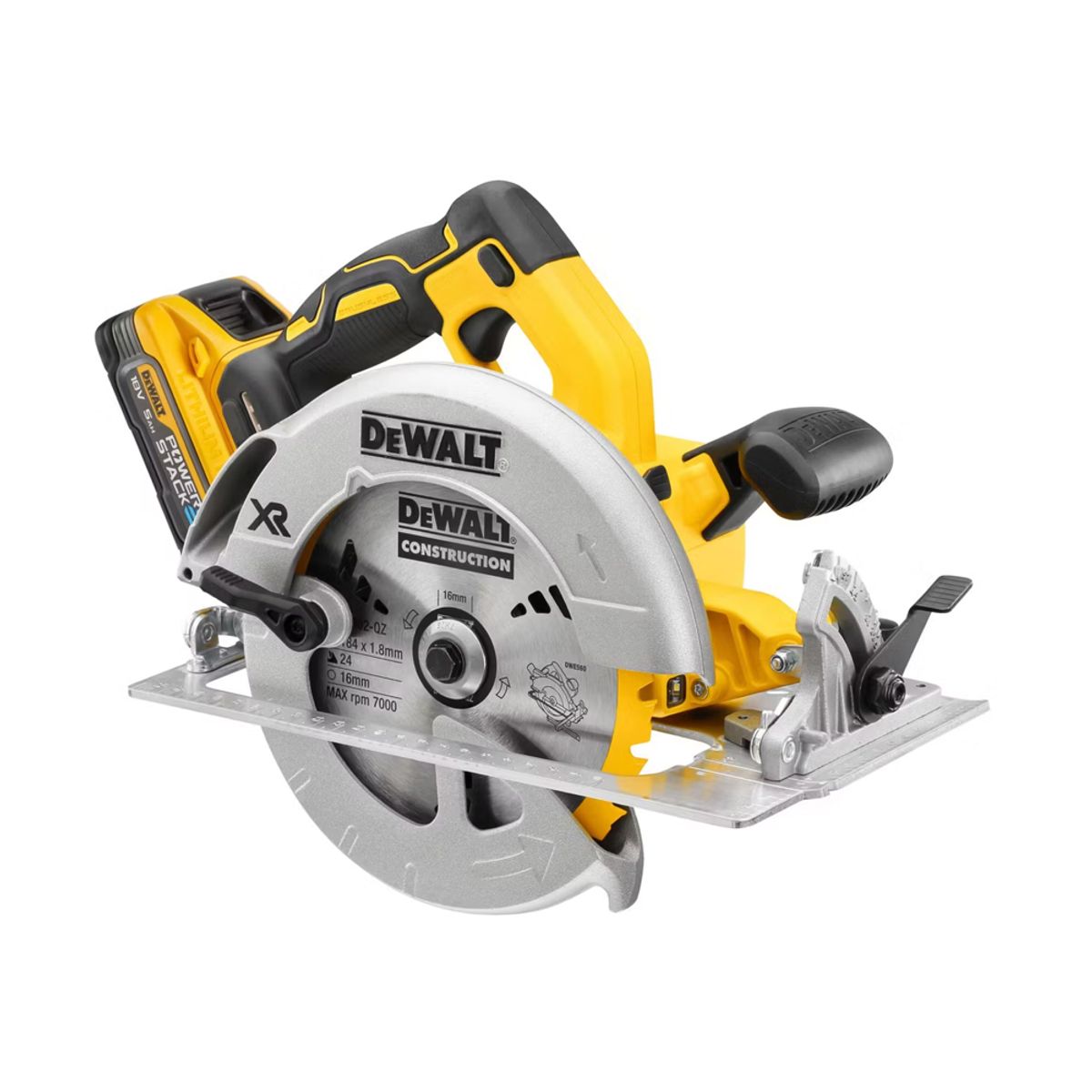 DEWALT - Kit Sierra Circular 7-1/4" DEWALT 20V + 2 bat Mod: DCS570H2-B2