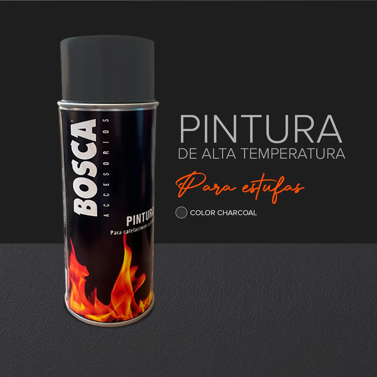 BOSCA - Pintura Spray Bosca Color Charcoal Envase 485ml