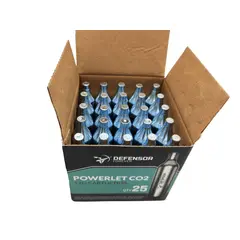 DEFENSOR FOREVER - Cartuchos De Gas Co2 12 Gr. Pack De 25 Unidades