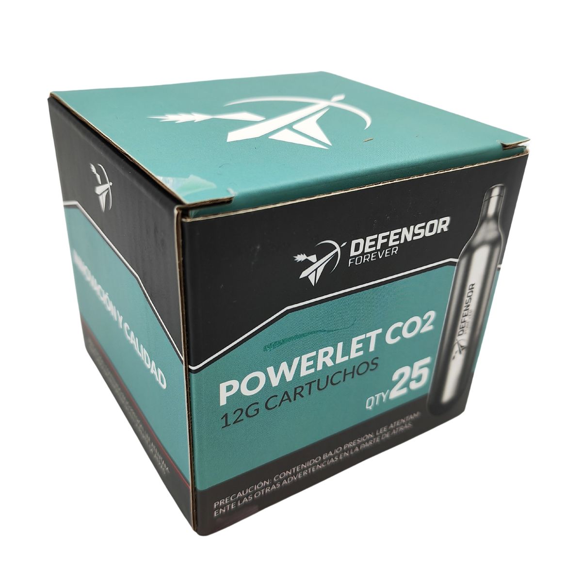 DEFENSOR FOREVER - Cartuchos De Gas Co2 12 Gr. Pack De 25 Unidades