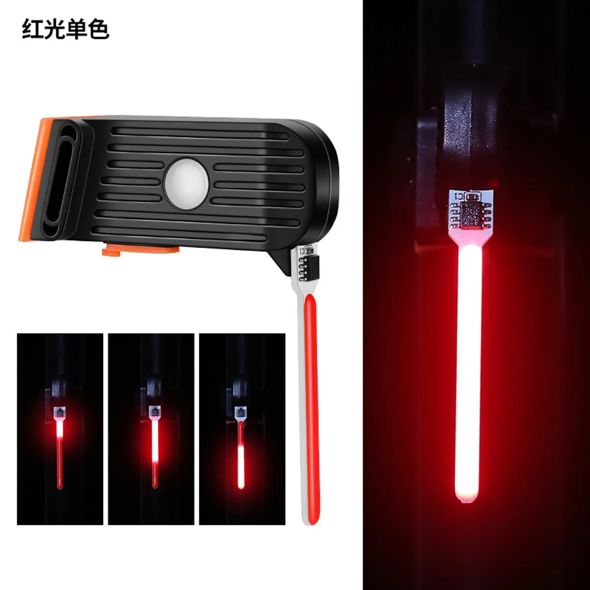 DEFENSOR FOREVER - Luz Trasera De Bicicleta De Flujo Usb