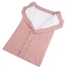 GENERICO - Saco De Dormir Manta para Bebe Recién Nacido Ultrasuave Rosa