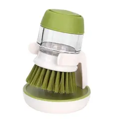 GENERICO - Dispensador Con Cepillo Cepillo Dispensador De Jabon Loza
