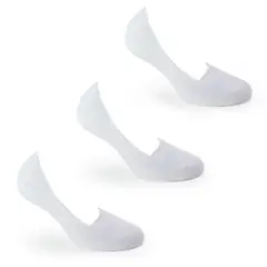 MONARCH - Calcetín Invisible Tri-Pack Blanco