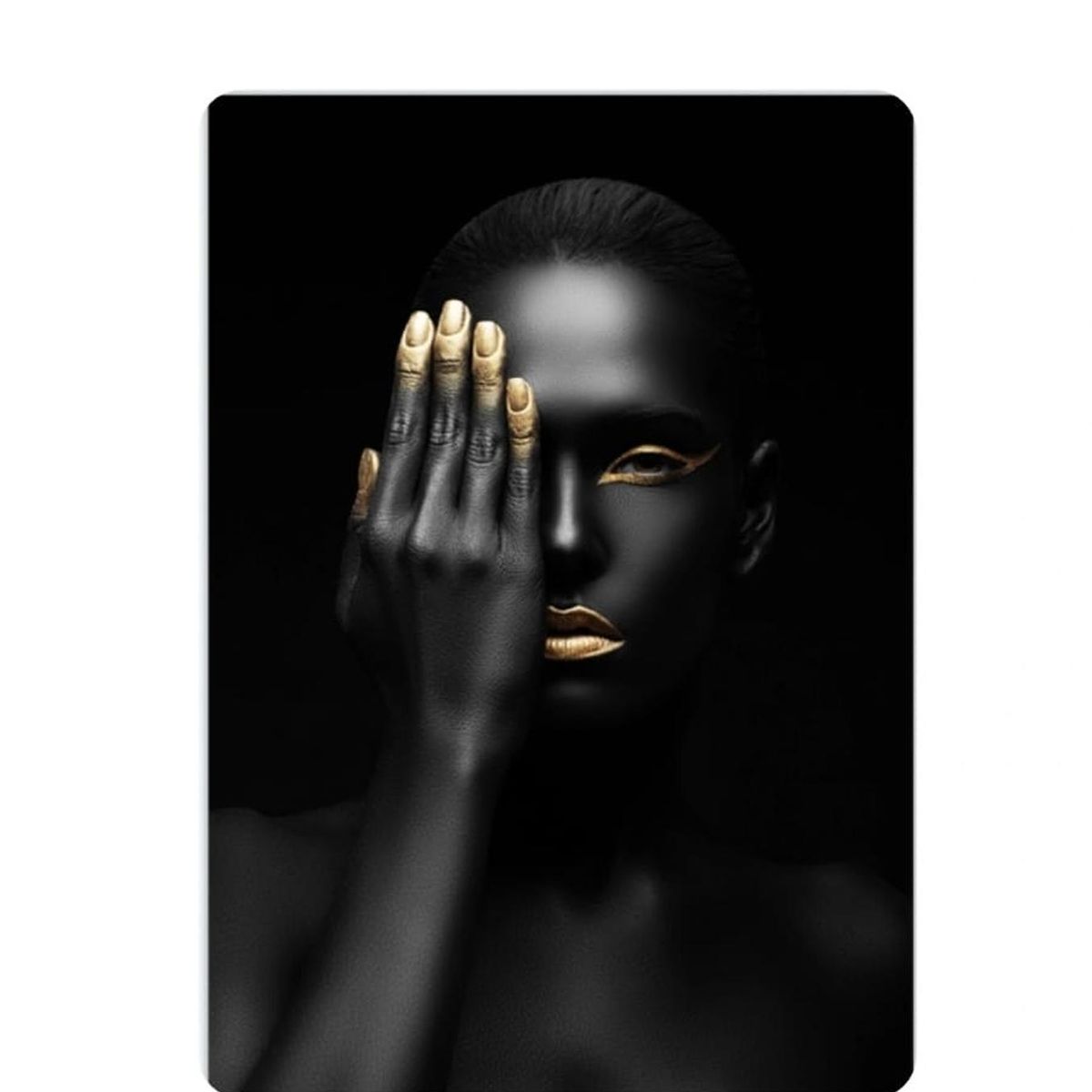 TERRA ESTILO - Cuadro Mujer Mano en el Ojo