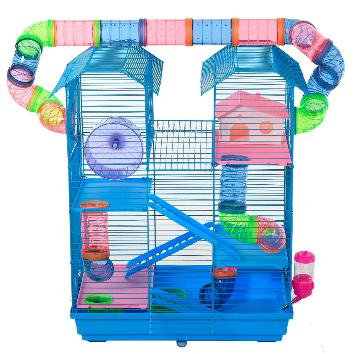 GENERICO - Jaula Hamster Jerbo 5 Niveles Tuberia Exterior 47810