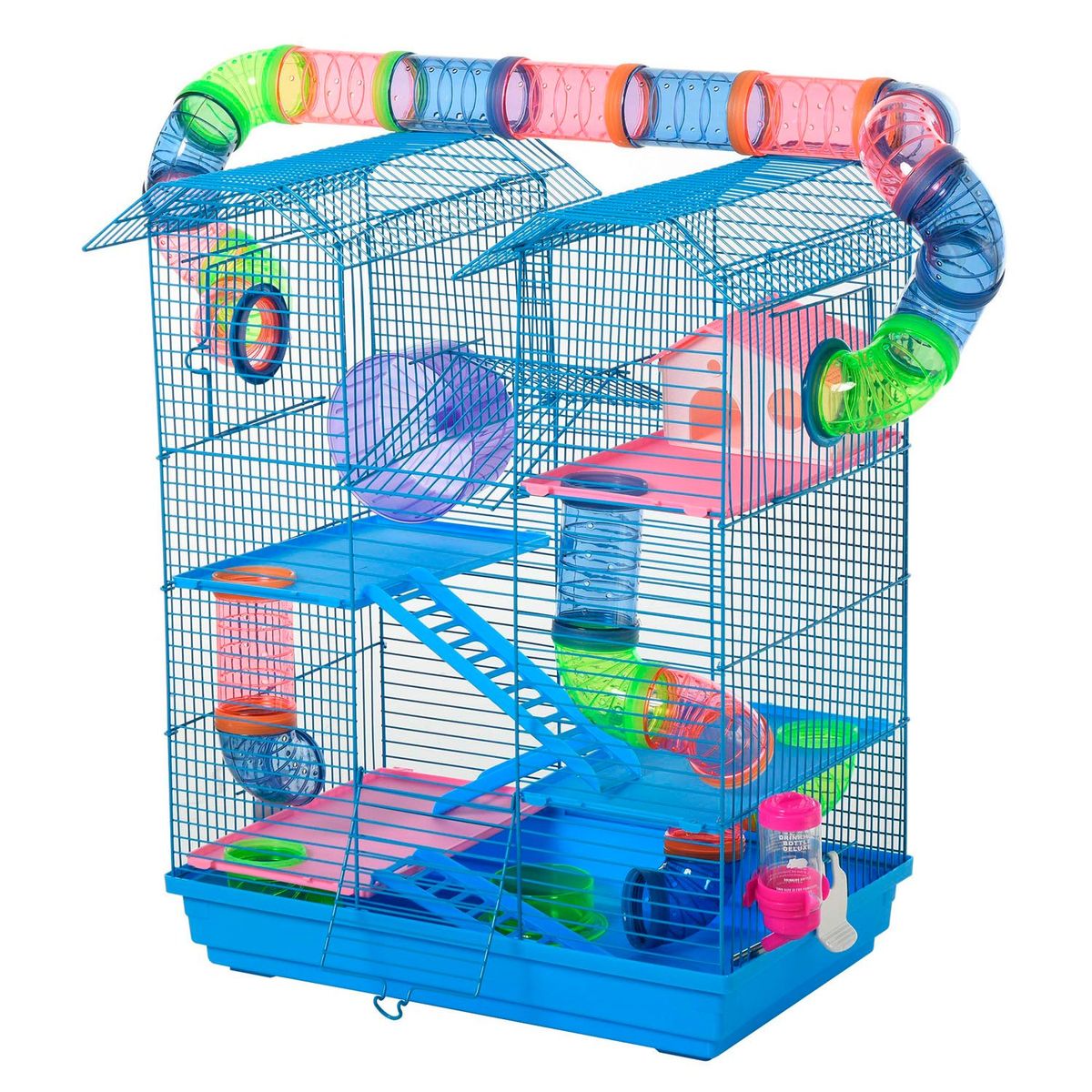 GENERICO - Jaula Hamster Jerbo 5 Niveles Tuberia Exterior 47810