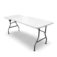 GENERICO - Mesa plegable portátil para interior y exterior 240x75x74