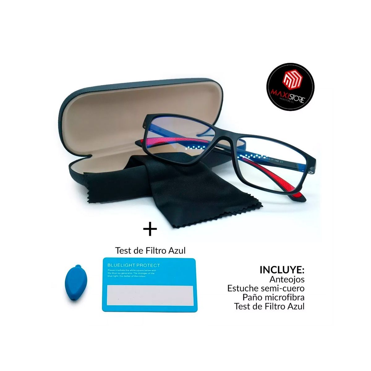 GENERICO - Lentes Descanso Gamer Pc Tv - Filtro Luz Azul 100% - Uv400