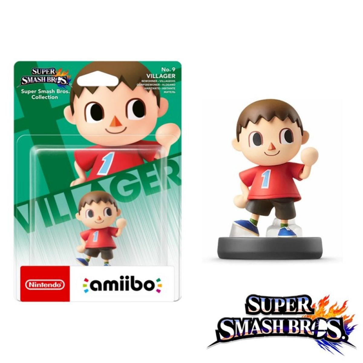 NINTENDO - Amiibo Villager Aldeano Super Smash Bros