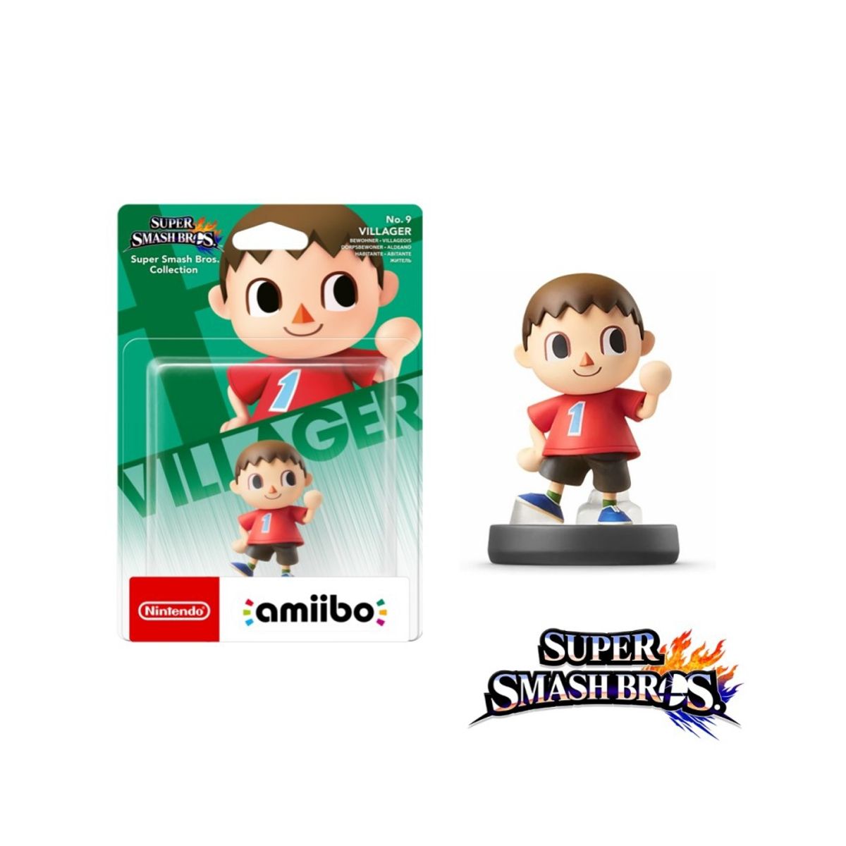 NINTENDO - Amiibo Villager Aldeano Super Smash Bros