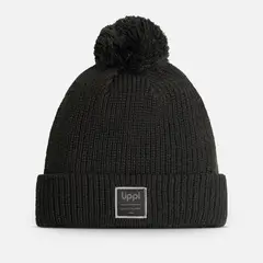 LIPPI - Gorro Unisex Fly Line Pom Blend-Pro Beanie Negro