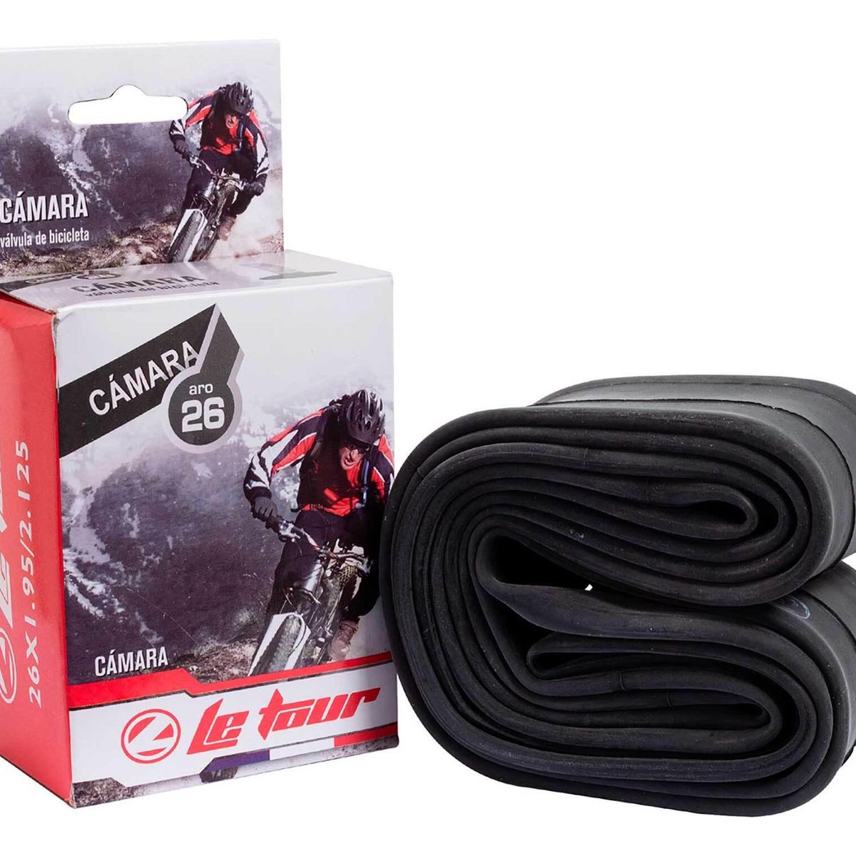 LE TOUR - Cámara Bicicleta Le Tour Aro 26 X 1.95/2.125 Val 33m Bici