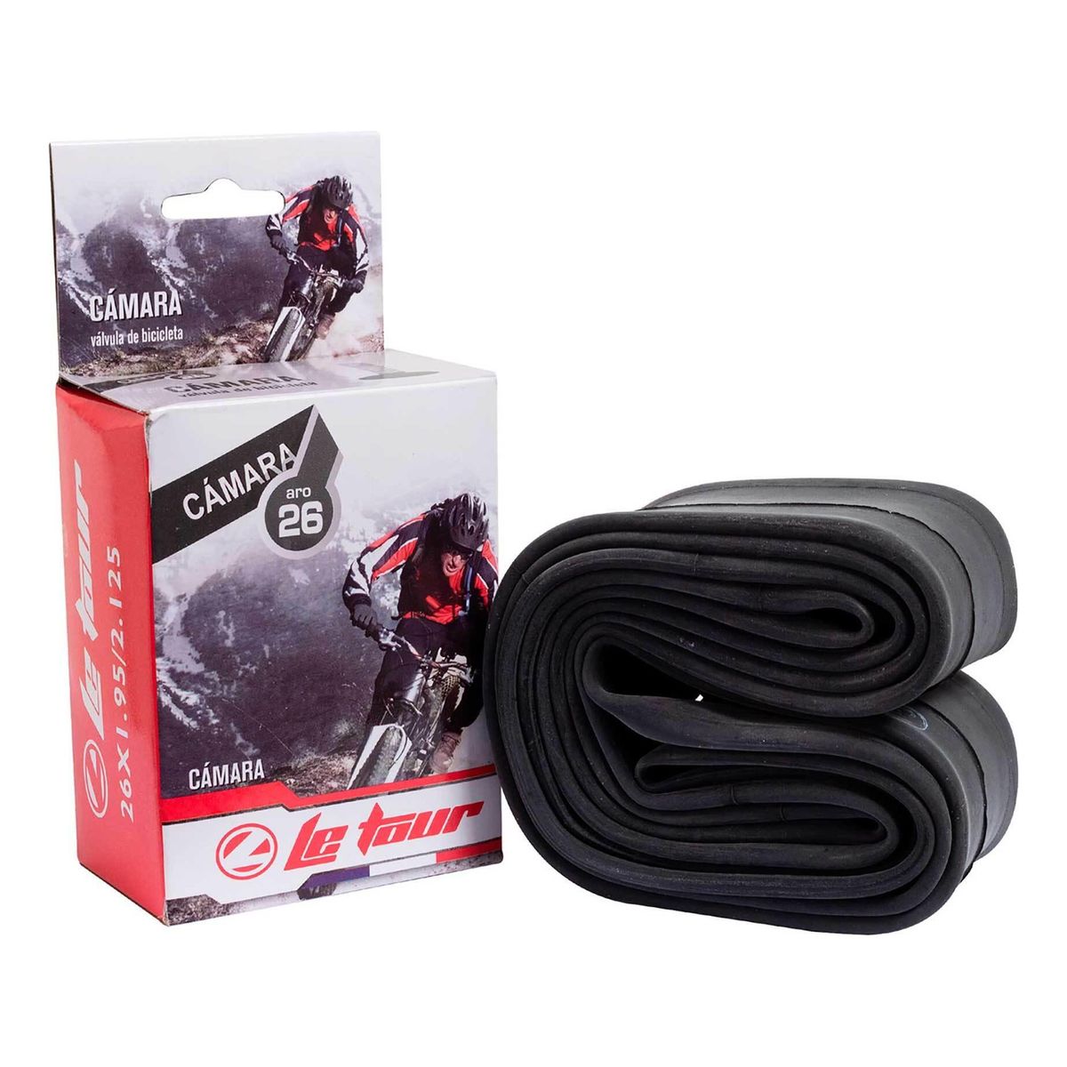 LE TOUR - Cámara Bicicleta Le Tour Aro 26 X 1.95/2.125 Val 33m Bici