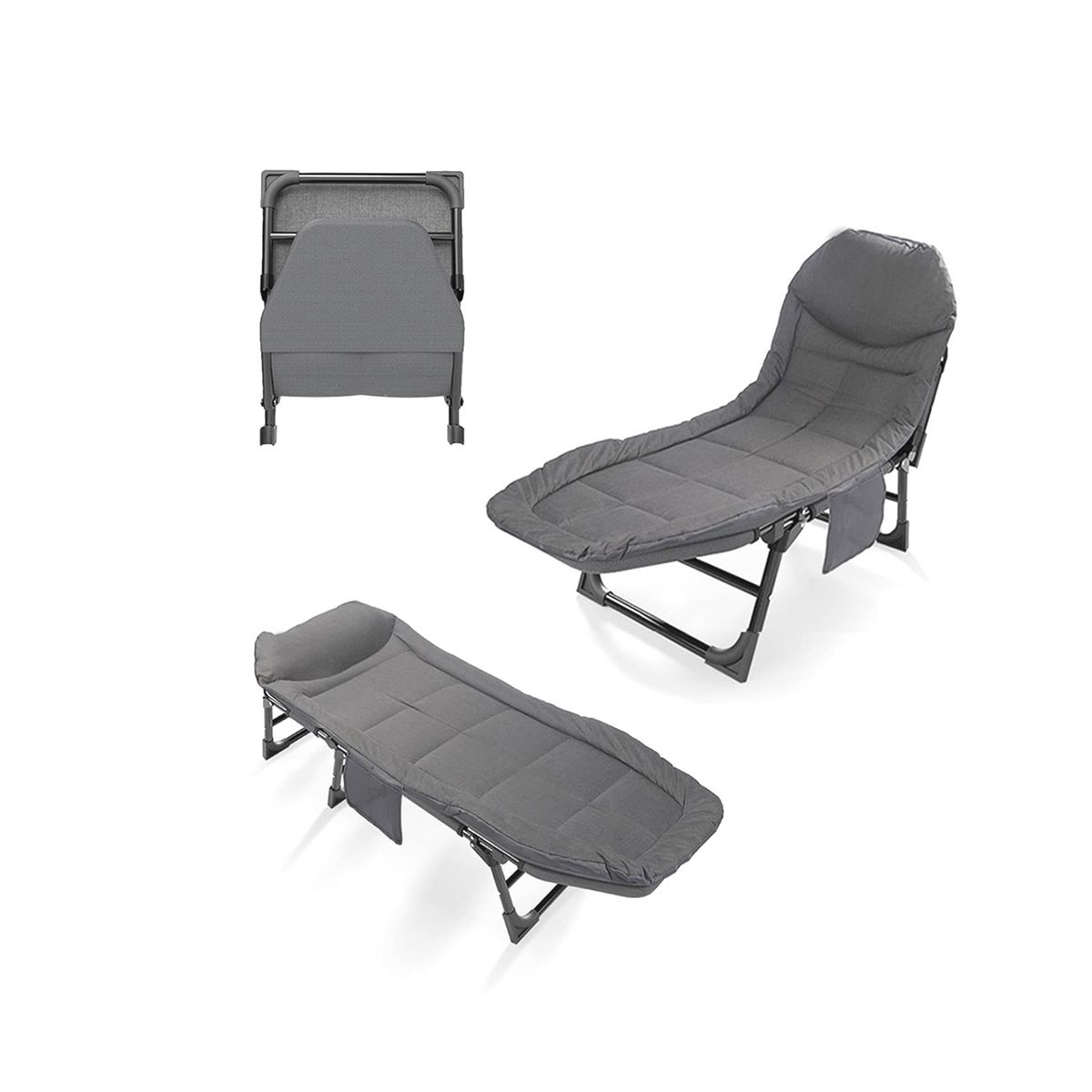 MUNDO ONLINE - Catre Cama Outdoor Plegable Acolchado para Niños